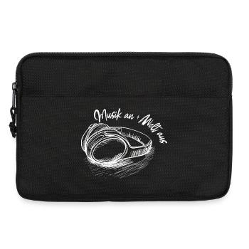 Musik an - Welt aus - Laptoptasche 13" - Schwarz - Vorne