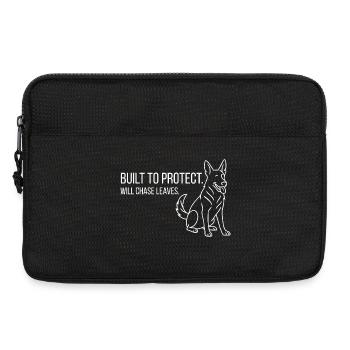 Treue Seele auf vier Pfoten – Schäferhund Liebe - Laptoptasche 13" - Schwarz - Vorne