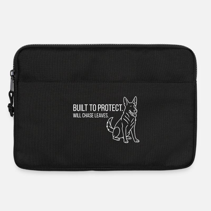 Treue Seele auf vier Pfoten – Schäferhund Liebe - Laptoptasche 13" - Schwarz