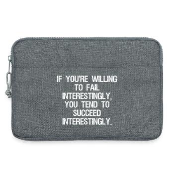 if you're willing to-fail interestingly you tend - Sacoche pour ordinateur portable 13 pouces - gris chiné - Devant