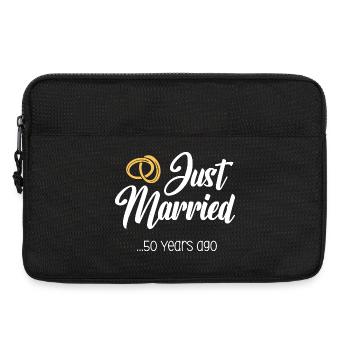 Vient de se marier 50 ans de mariage Anniversaire de mariage - Sacoche pour ordinateur portable 13 pouces - noir - Devant