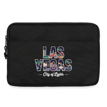 Las Vegas Ville Lumière – Casino Rétro - Sacoche pour ordinateur portable 13 pouces - noir - Devant