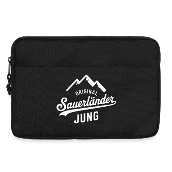 Sauerländer Jung Merch – La fierté du Sauerland - Sacoche pour ordinateur portable 13 pouces - noir - Devant
