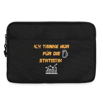 Je ne bois que pour les statistiques - Sacoche pour ordinateur portable 13 pouces - noir - Devant