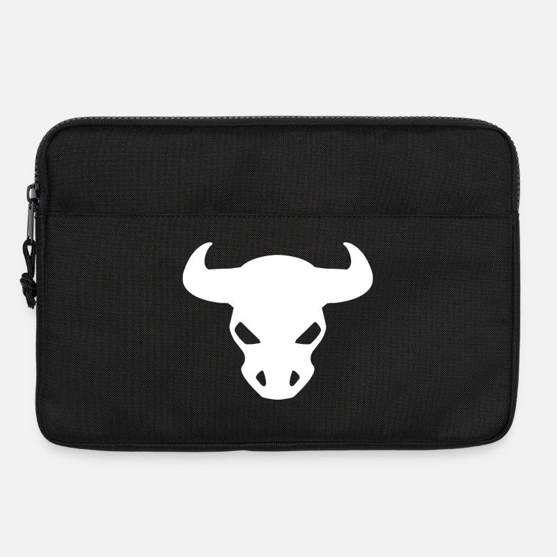 Stier Design – Stierkopf Outfit - Laptoptasche 13" - Schwarz