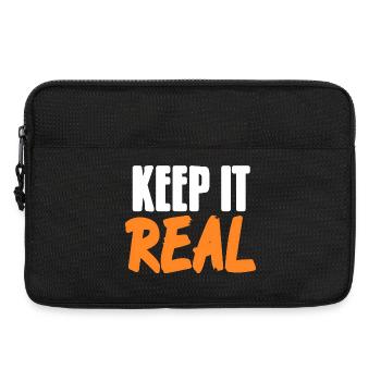 Keep It Real Urban Culture Authentic Vibes - Laptop bag 13" - black - Front