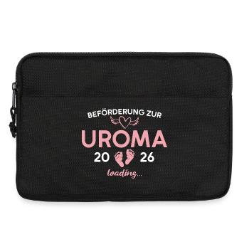Uroma 2026 Schwangerschaftsankündigung Oma - Laptoptasche 13" - Schwarz - Vorne