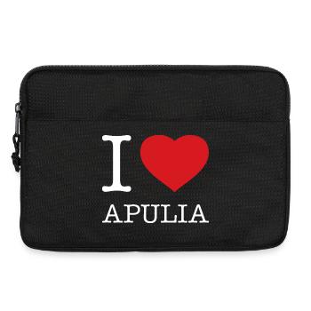 I love Apulia Apulien - Laptoptasche 13" - Schwarz - Vorne
