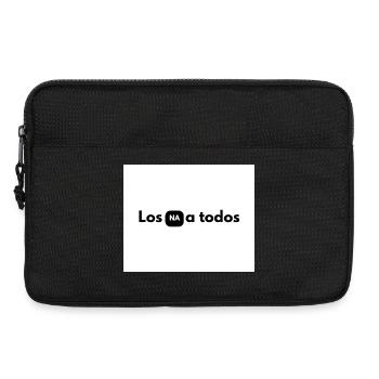 NA en boîte noire entre les lettres - Sacoche pour ordinateur portable 13 pouces - noir - Devant