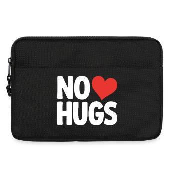 No Hugs Bitte Abstand Halten Umarmung Anti Social - Laptoptasche 13" - Schwarz - Vorne