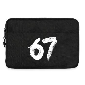 67 White Paint - Laptop bag 13" - black - Front