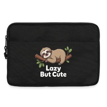 Lazy But Cute – Kawaii Sloth - Laptop bag 13" - black - Front