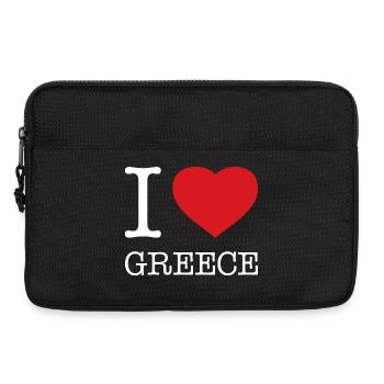 I love Greece - Laptoptasche 13" - Schwarz - Vorne