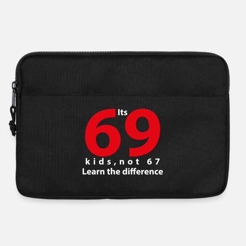 its_69 nicht 67 weiß - Laptoptasche 13" - Schwarz