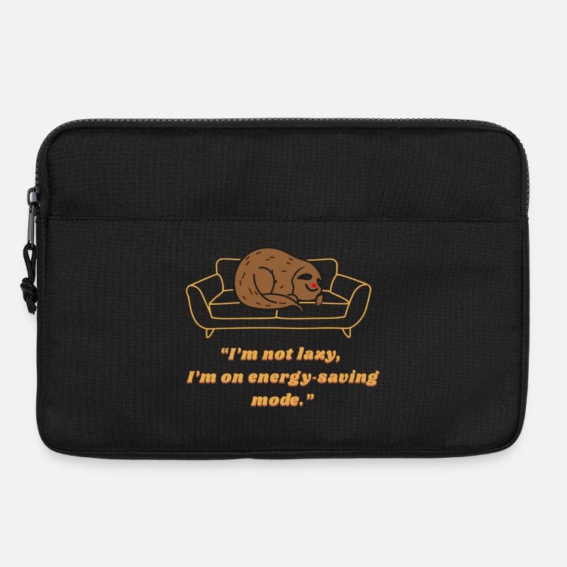 Sloth Energiespar-Lounge-Tee - Laptoptasche 13" - Schwarz