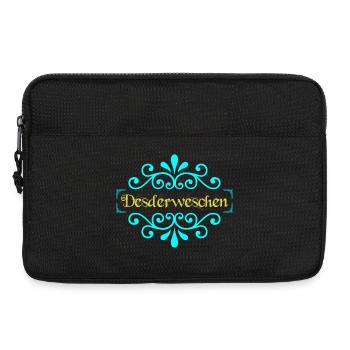 Deswerweschen Ornament Glitzer - Laptoptasche 13" - Schwarz - Vorne