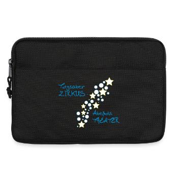 Tagüber Zirkus – Abends Theater - Laptoptasche 13" - Schwarz - Vorne
