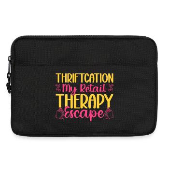 Thrift Shopper Thriftcation My Retail Thrift Store - Laptop bag 13" - black - Front