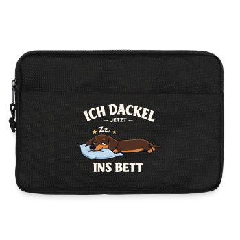 Dachshund Clothes Gifts I Dachshund Now - Laptop bag 13" - black - Front