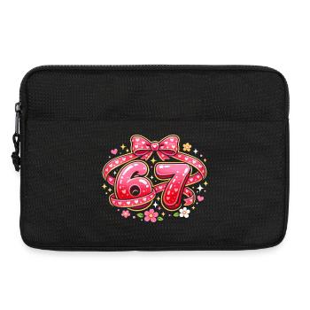 67 Meme Valentinstag Damen Lustig Geschenk - Laptoptasche 13" - Schwarz - Vorne