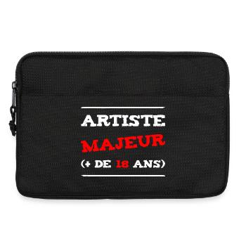 HAUPTKÜNSTLER (+ 18 JAHRE)! - Laptoptasche 13" - Schwarz - Vorne