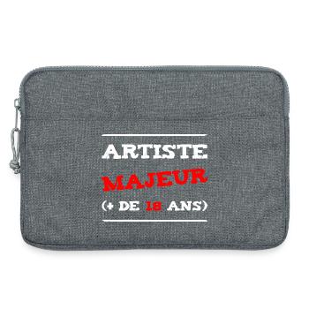 MAJOR ARTIST (+ 18 YEARS OLD)! - Laptop bag 13" - heather grey - Front