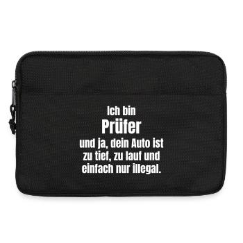 Je suis inspecteur de voiture trop profond - Sacoche pour ordinateur portable 13 pouces - noir - Devant