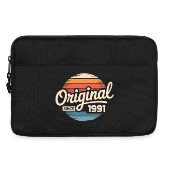 Jahrgang 1991 Vintage Geburtstag Geschenk 1991  - Laptoptasche 13" - Schwarz - Vorne