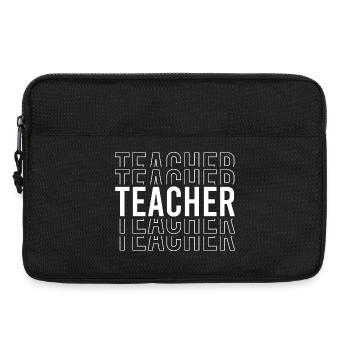 Typographie des enseignants - Sacoche pour ordinateur portable 13 pouces - noir - Devant
