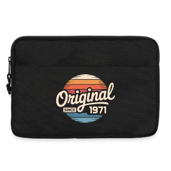 Cadeau d’anniversaire vintage 1971 Vintage 1971 - Sacoche pour ordinateur portable 13 pouces - noir - Devant