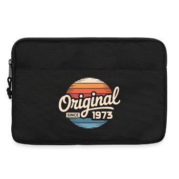 Jahrgang 1973 Vintage Geburtstag Geschenk 1973  - Laptoptasche 13" - Schwarz - Vorne