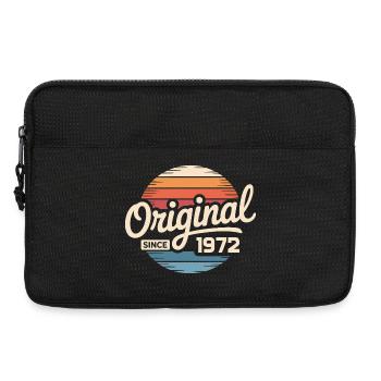 Cadeau d’anniversaire vintage 1972 Vintage 1972 - Sacoche pour ordinateur portable 13 pouces - noir - Devant