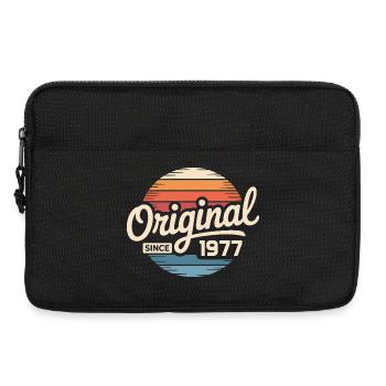 Cadeau d’anniversaire vintage 1977 Vintage 1977 - Sacoche pour ordinateur portable 13 pouces - noir - Devant