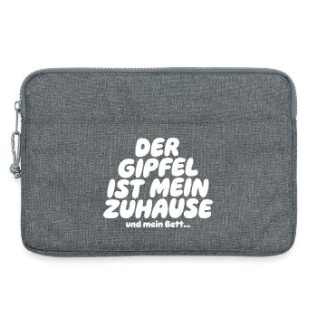 Le sommet est ma maison en disant - Sacoche pour ordinateur portable 13 pouces - gris chiné - Devant