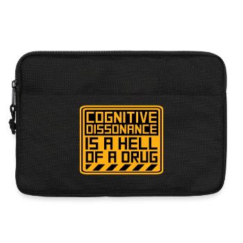 La dissonance cognitive est un sacré dicton. - Sacoche pour ordinateur portable 13 pouces - noir - Devant