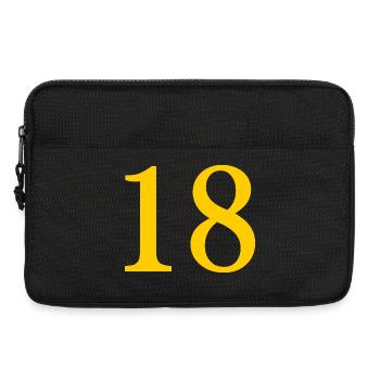 18. 18 ANS. 18e ANNIVERSAIRE. ANNIVERSAIRE 18 ANS. - Sacoche pour ordinateur portable 13 pouces - noir - Devant