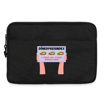 Dönerpreisindex - Laptoptasche 13" - Schwarz - Vorne