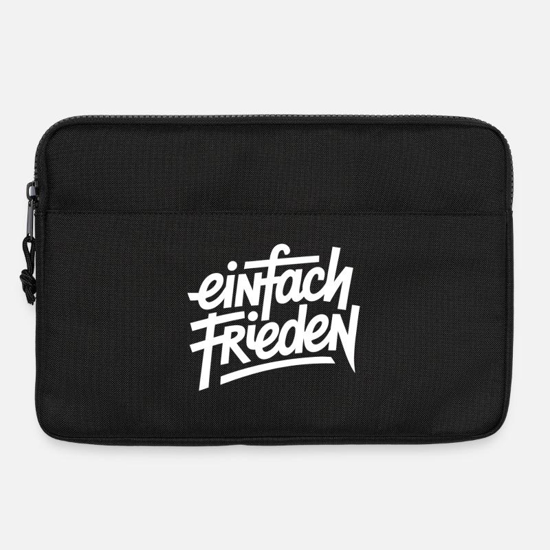 Einfach Frieden - Laptoptasche 13" - Schwarz