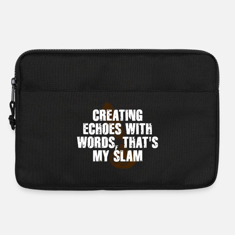 Slam Poetry Gitarrenechos - Laptoptasche 13" - Schwarz