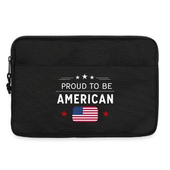 Americana Flag Pride Graphic - Laptop bag 13" - black - Front