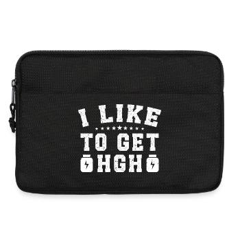 Powerlifting Bodybuilder I Like To Get HGH Gym - Laptoptasche 13" - Schwarz - Vorne