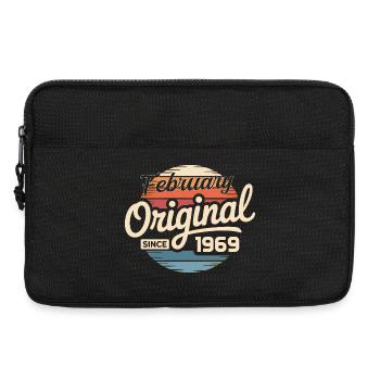 Février 1969 Cadeau d’anniversaire Février 1969 - Sacoche pour ordinateur portable 13 pouces - noir - Devant