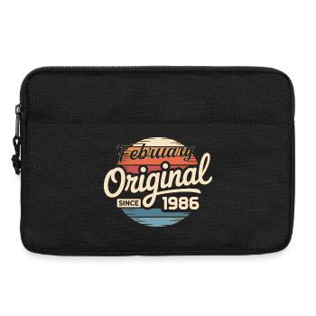 February 1986 Birthday present February 1986 - Laptop bag 13" - black - Front