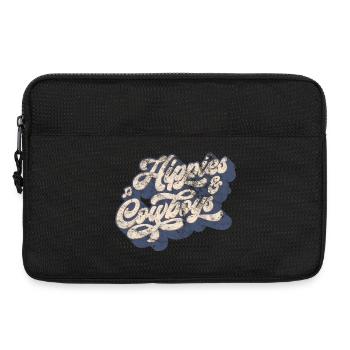 For the Hippies & the Cowboys - Laptop bag 13" - black - Front