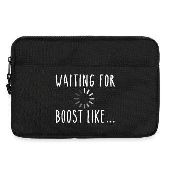 Waiting For Boost Like Turbo Racing - Laptop bag 13" - black - Front