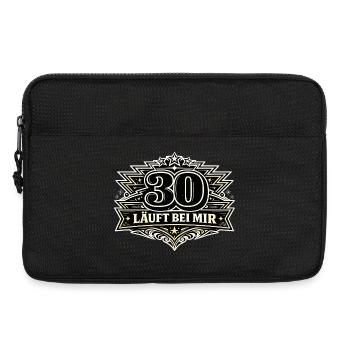 30 läuft bei mir Geburtstagsbadge - Laptoptasche 13" - Schwarz - Vorne