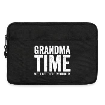 Oma-Zeit, wir schaffen das schon noch! Lustig - Laptoptasche 13" - Schwarz - Vorne