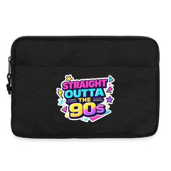 Straight Outta the 90s - Laptoptasche 13" - Schwarz - Vorne