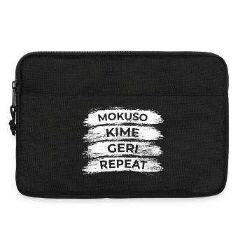 Mokuso Kime Geri Wiederholen - Laptoptasche 13" - Schwarz - Vorne