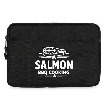 Salmon BBQ Cooking Seafood Grill - Laptop bag 13" - black - Front